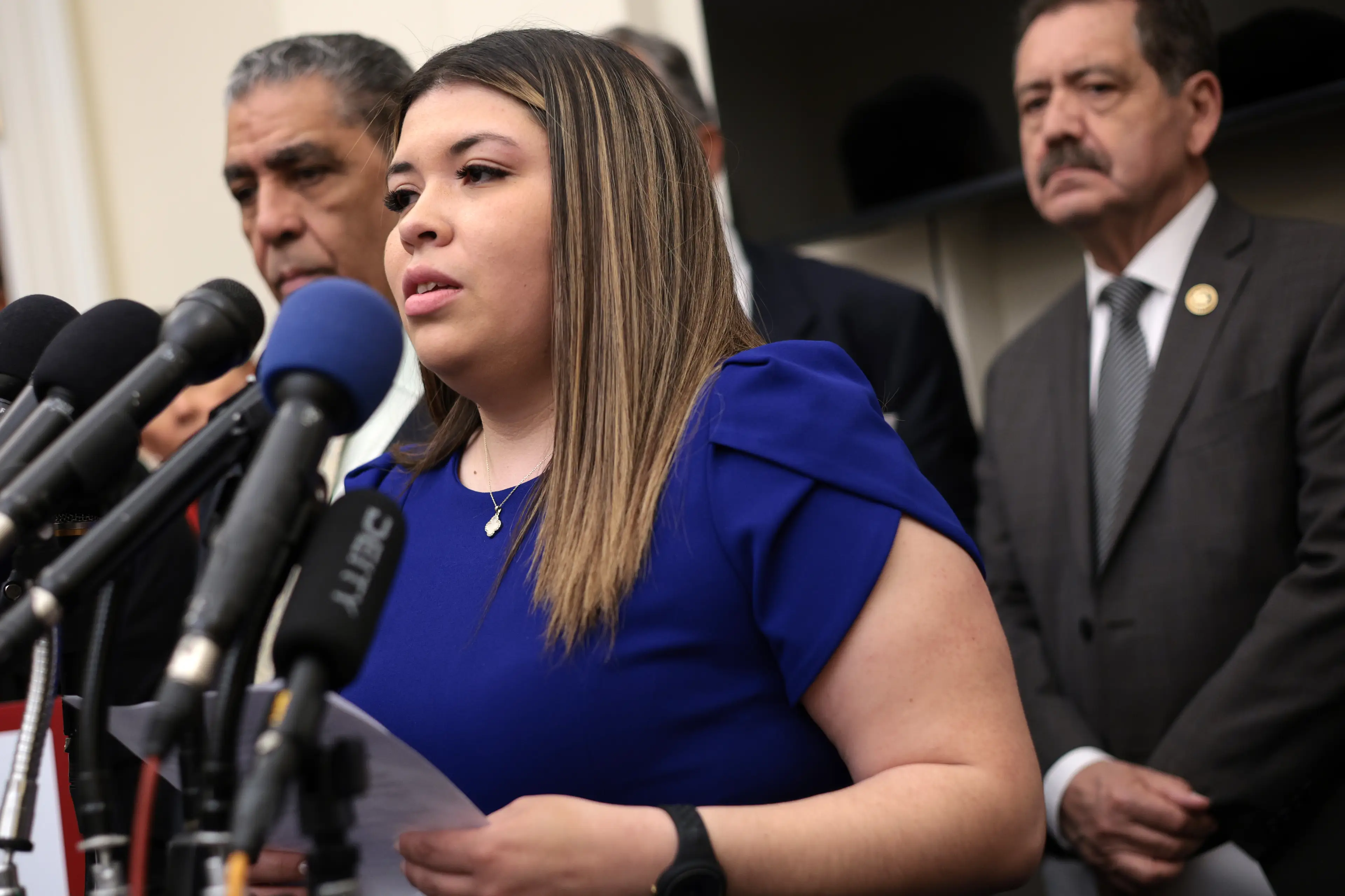 Kilmar Abrego Garcia's wife Jennifer Vasquez Sura (Alex Wong/Getty Images)