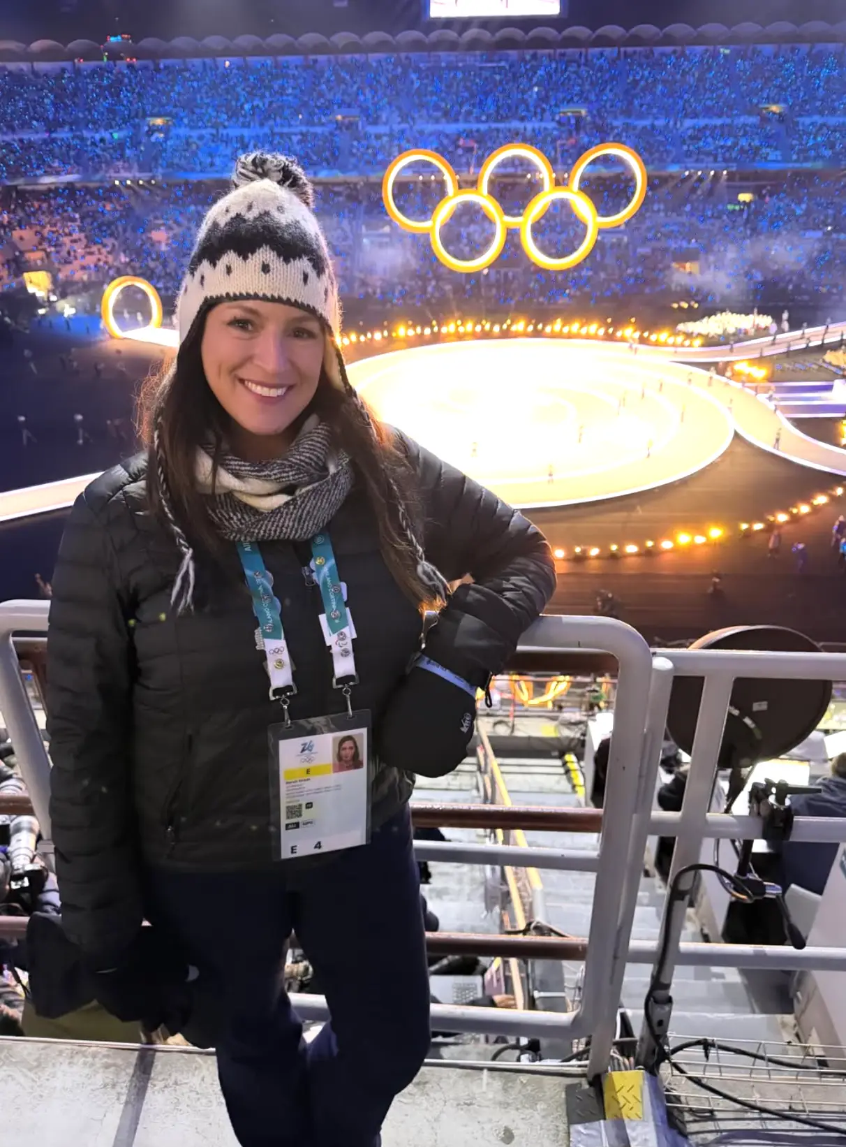 Sarah Spain at the Winter Olympics (Instagram/@spain2323)
