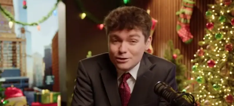 The commentator appeared to smirk throughout the interview (YouTube/Piers Morgan Uncensored)