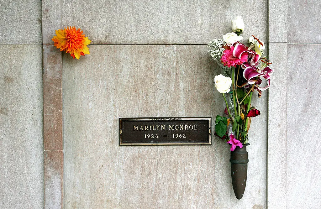 The crypt up for auction is near Marilyn Monroe's.
