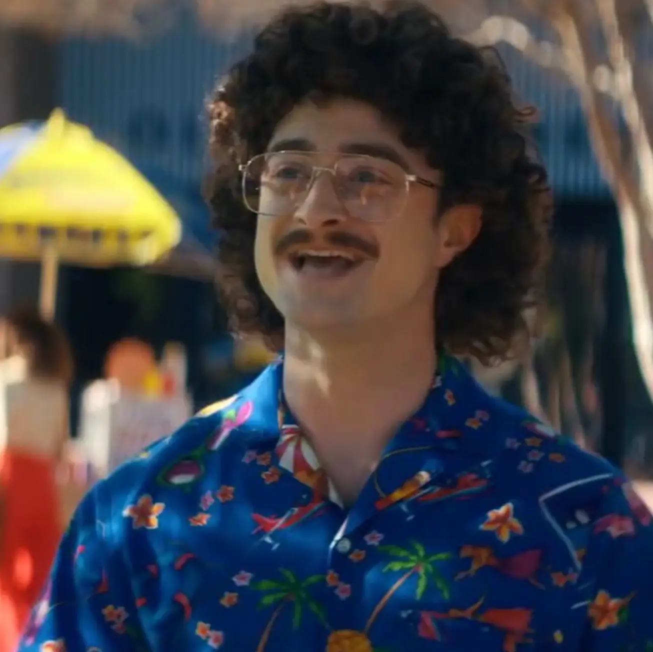 The movie stars Daniel Radcliffe as Weird Al.