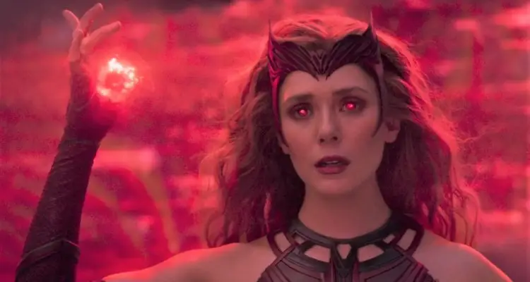 Elizabeth Olsen as the Scarlet Witch.