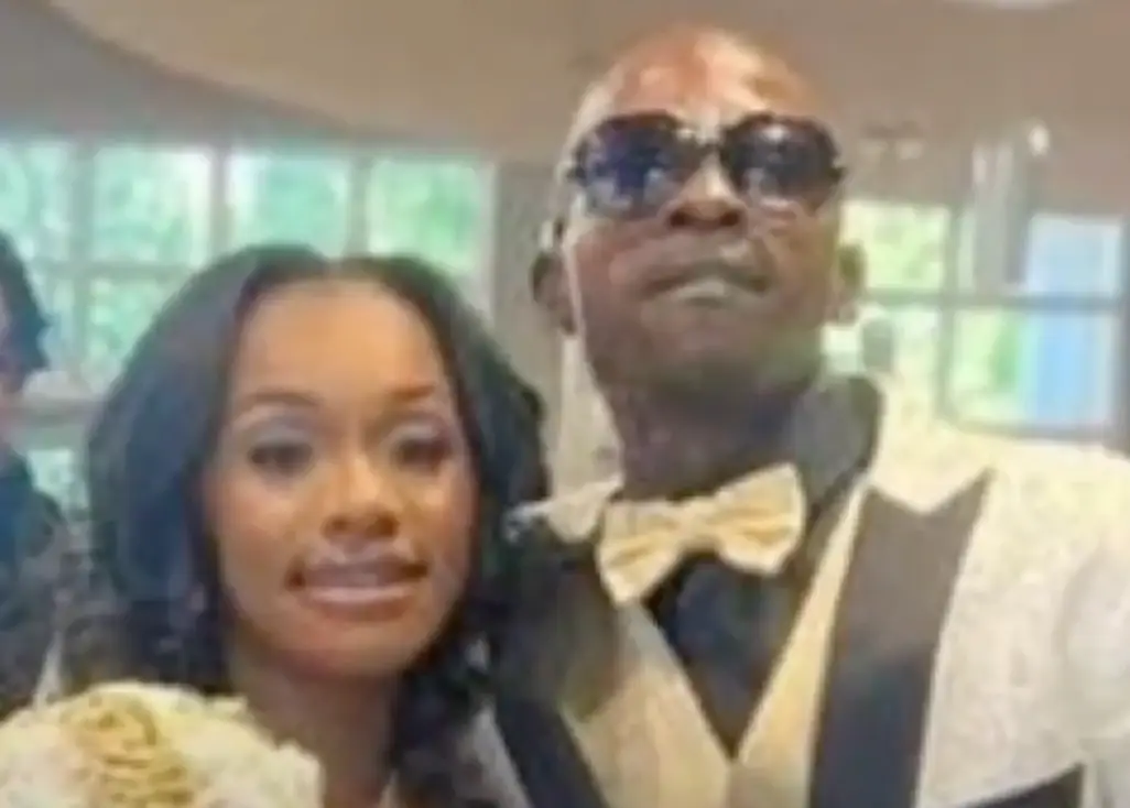 Tyrek Burton had married his partner, Kiara Holloway, earlier in the day (Facebook/ WRAL) 