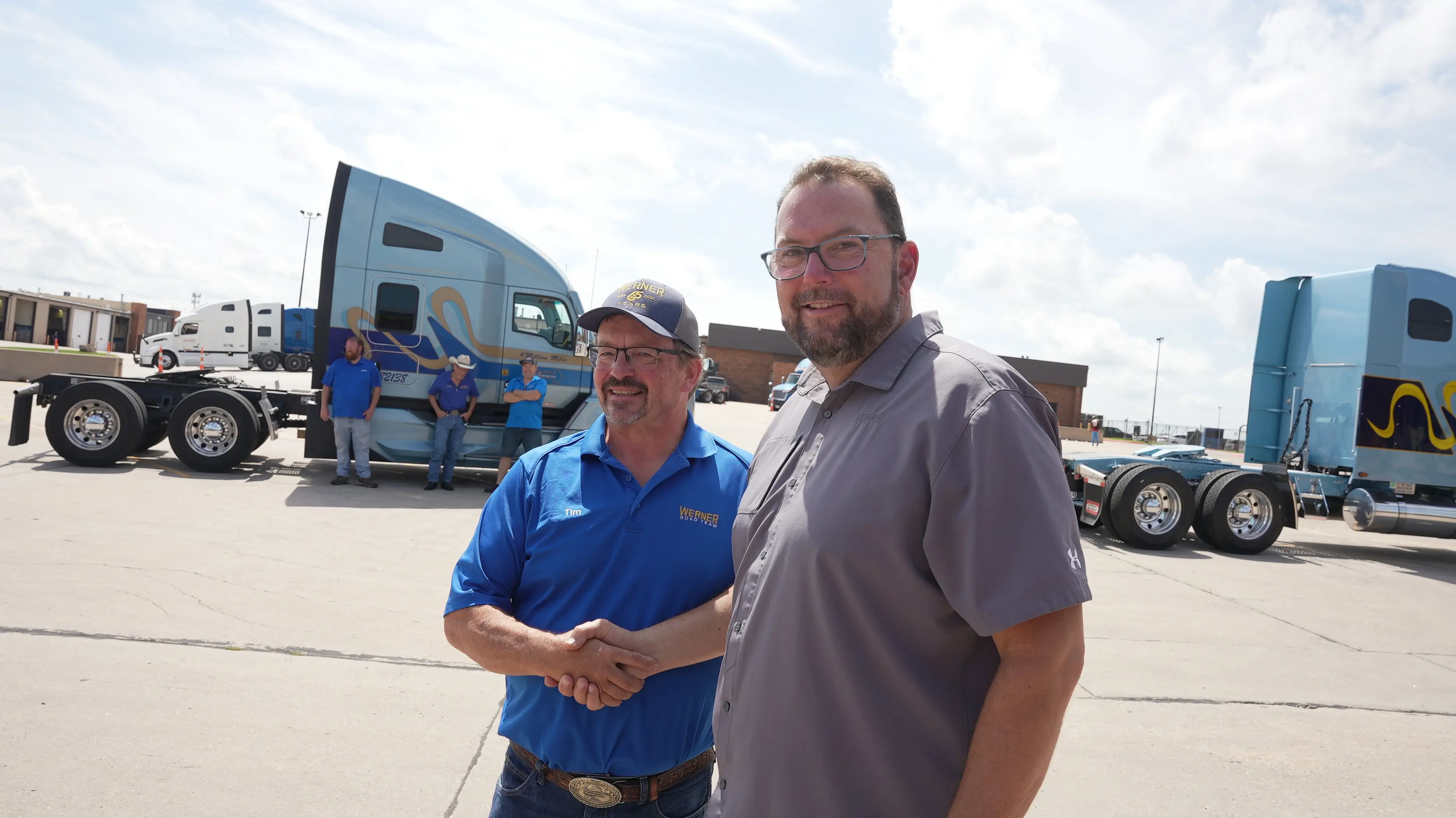 Tim with Werner CEO Derek Leathers.