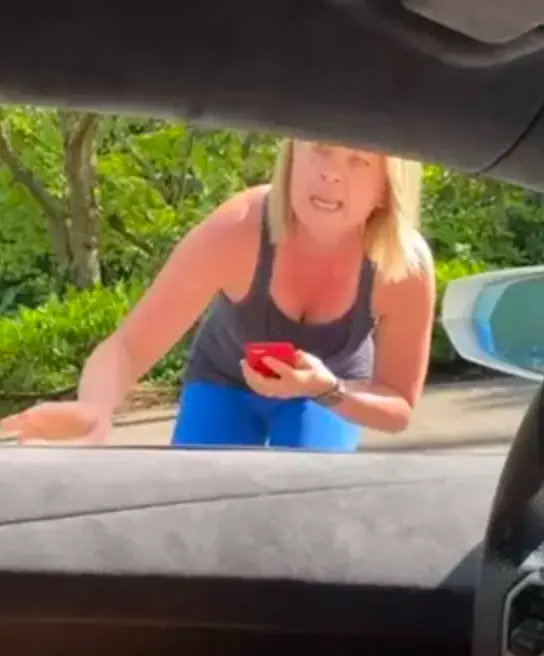 The woman threatened to call the police.