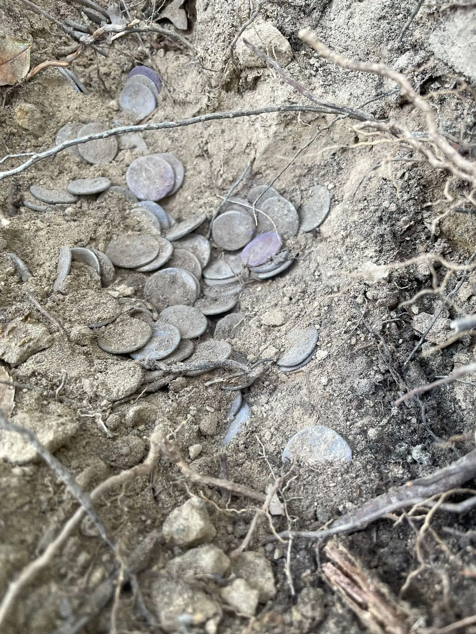 Only two coins were damaged.