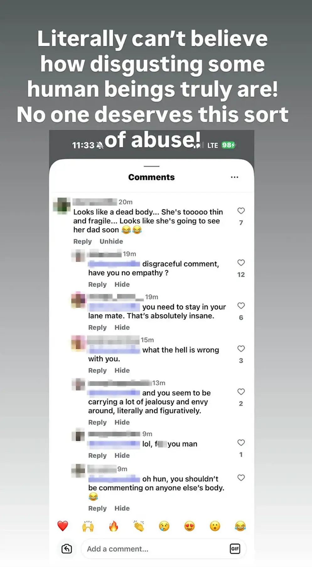 Kelly Osbourne has hit back at some of the abuse to have come her way (Instagram/@kellyosbourne)