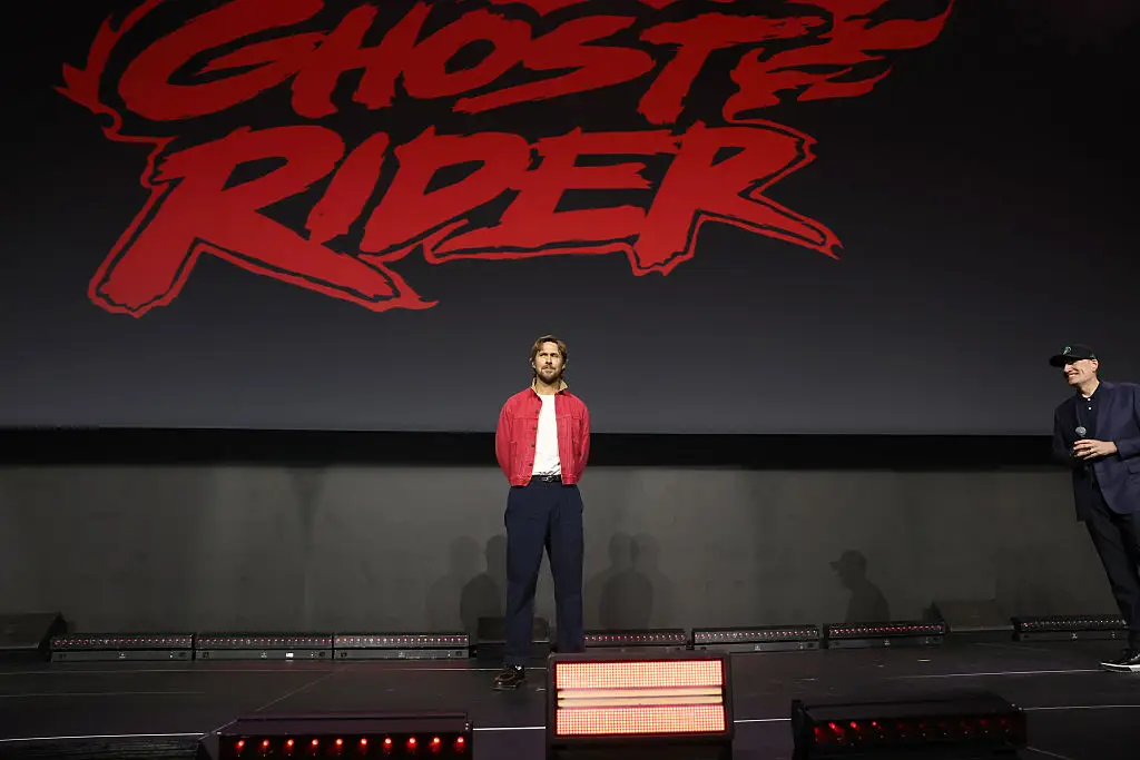 Ryan Gosling is Ghost Rider (Photo by Jesse Grant/Getty Images for Disney)