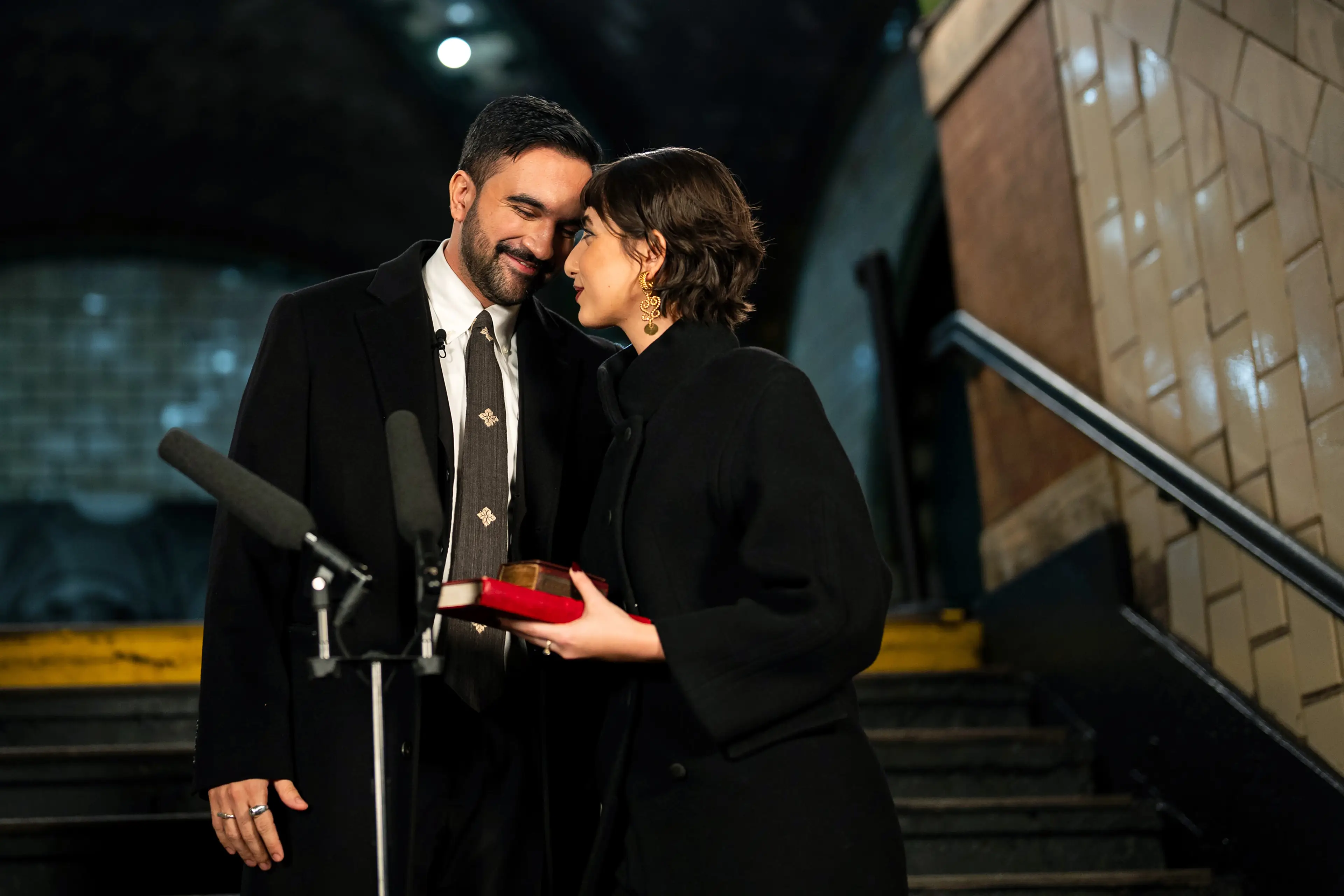 Zohran Mamdani and his wife Rama Duwaji have a normal salary for New York City, but not for the occupant of Gracie Mansion (Amir Hamja-Pool/Getty Images)