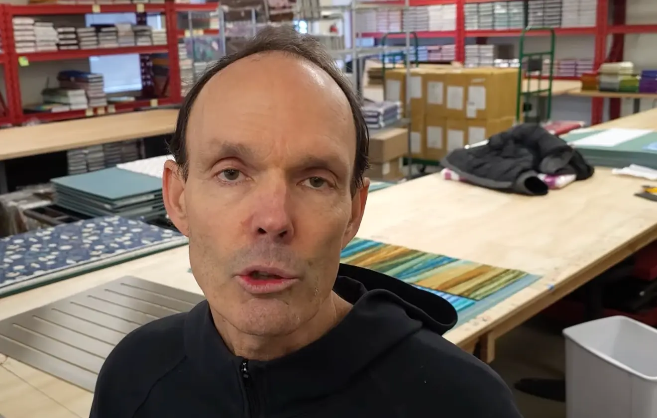 Donna's husband, Matt, shared the sad news (YouTube/Jordan's Fabrics)