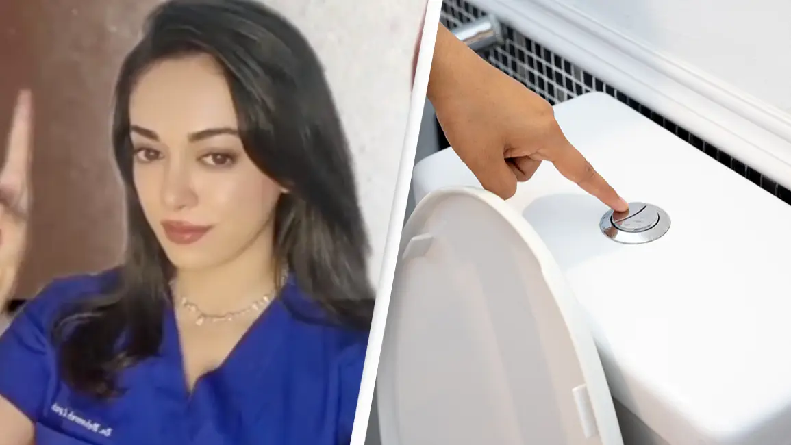 Doctor explains why you should never flush the toilet while sat down