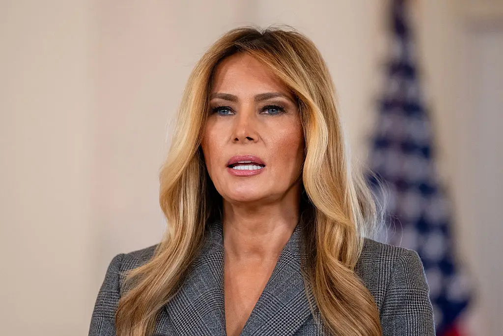 Melania issued a rare public statement (Daniel Heuer/Bloomberg via Getty Images)