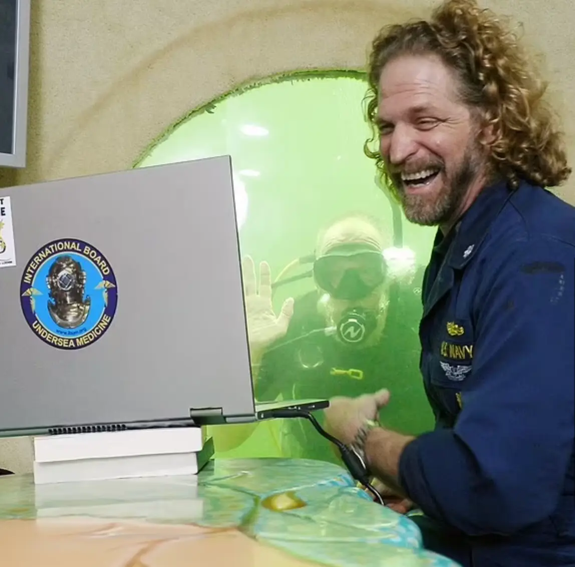 The diver reported amazing changes while submerged.