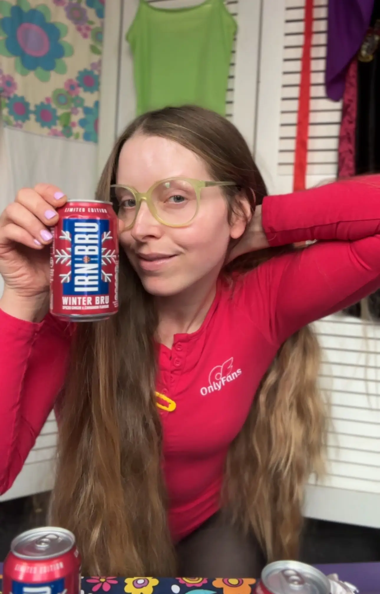 Jessie Cave has recently teamed up with IRN-BRU (Supplied)