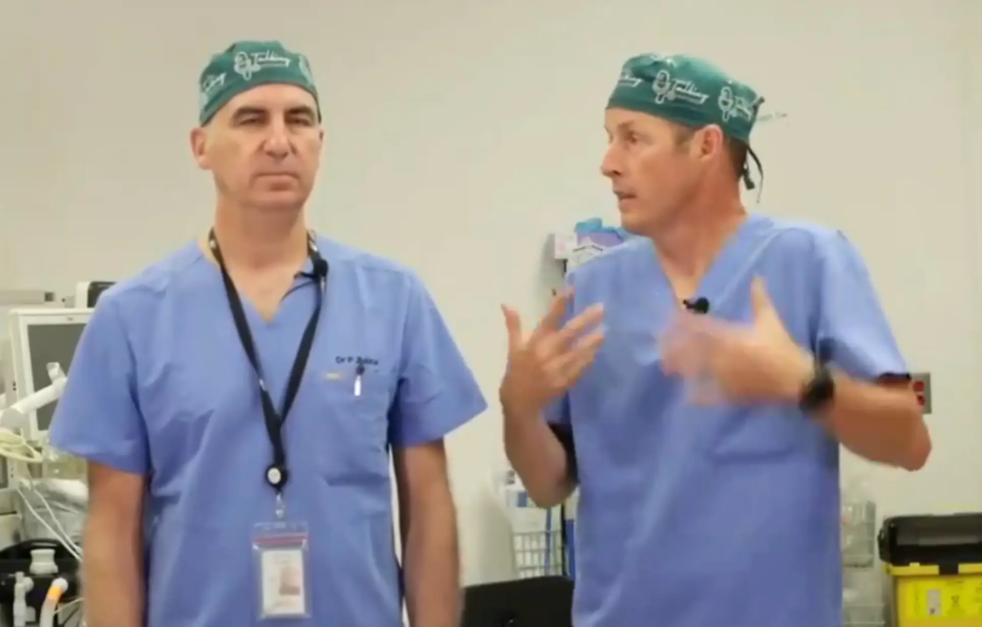 Dr Paul Zalzal and Dr Brad Weening. (YouTube/Talking With Docs)
