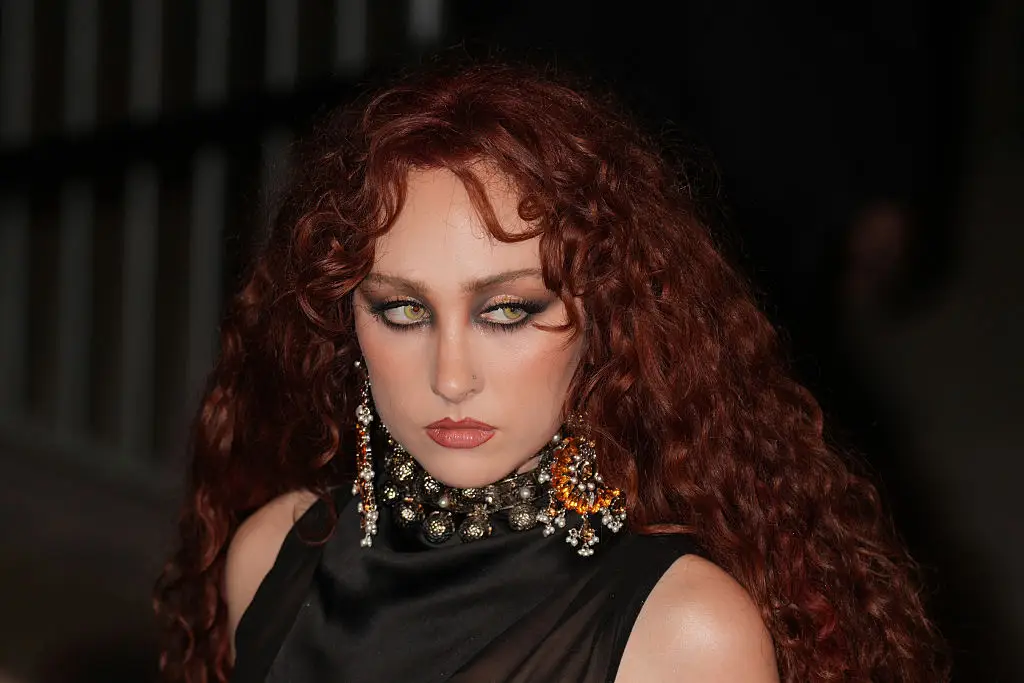 Chappell Roan stunned in a sheer black dress at Paris Fashion Week (Alena Zakirova/Getty Images)