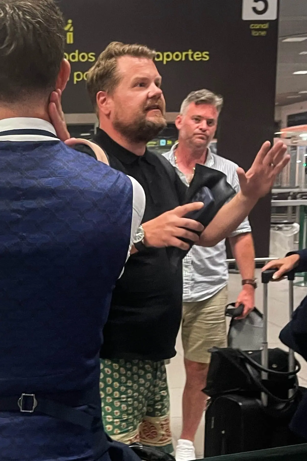 The comedian was said to be standing up for his fellow passengers. (Backgrid)