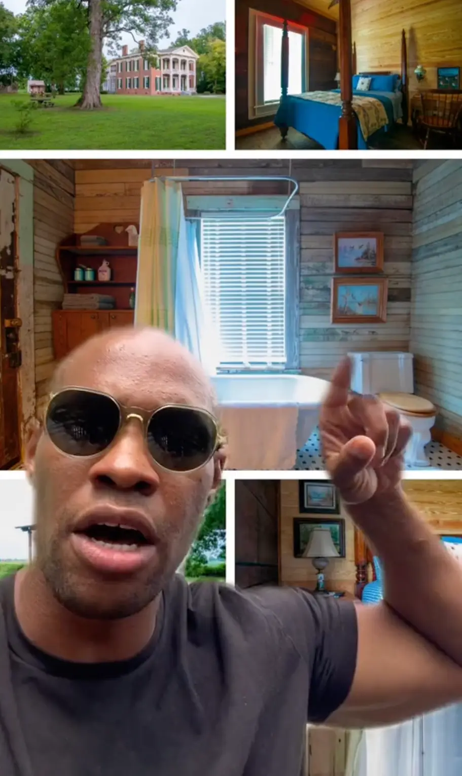 Wynton demonstrated how the property had been updated with luxury fittings.