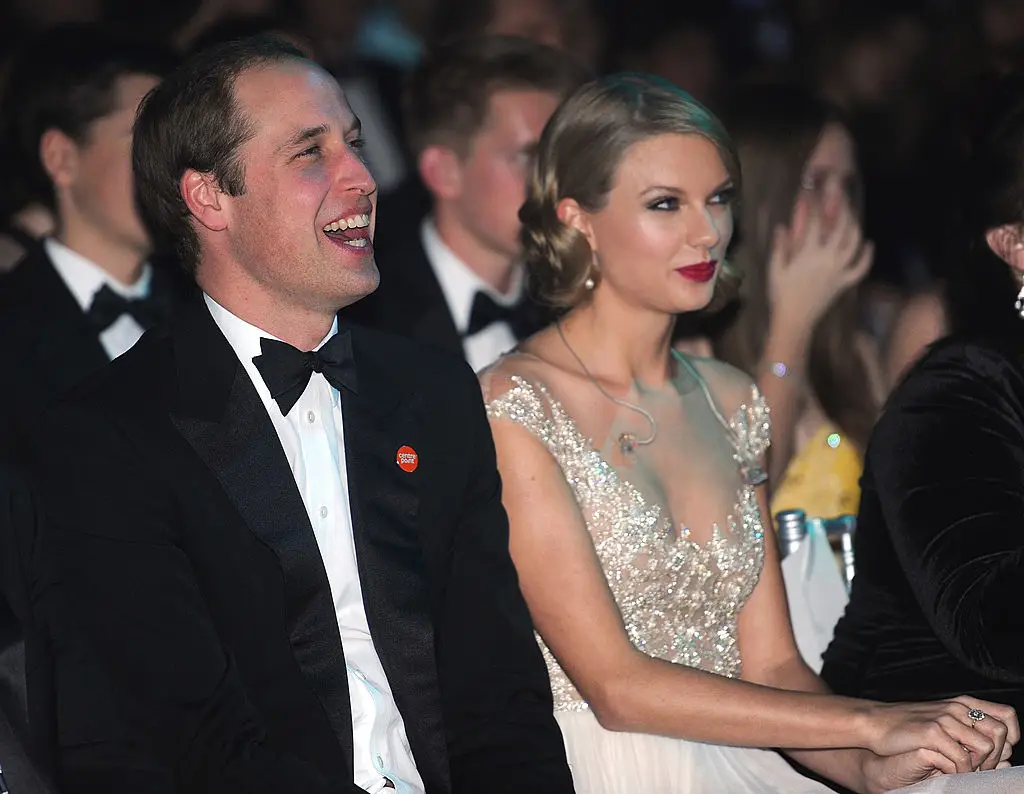 Prince William's connection to the couple dates back to June 2024, when he brought Prince George and Princess Charlotte to Swift's Eras Tour show at Wembley Stadium(Photo by Dave J Hogan/Centrepoint/Getty Images)