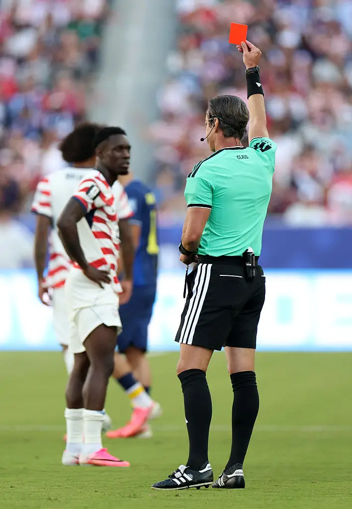 Thoug Folarin Balogun got a red card, his suspension was revoked after Trump stepped in (Charlotte Wilson/Getty Images)