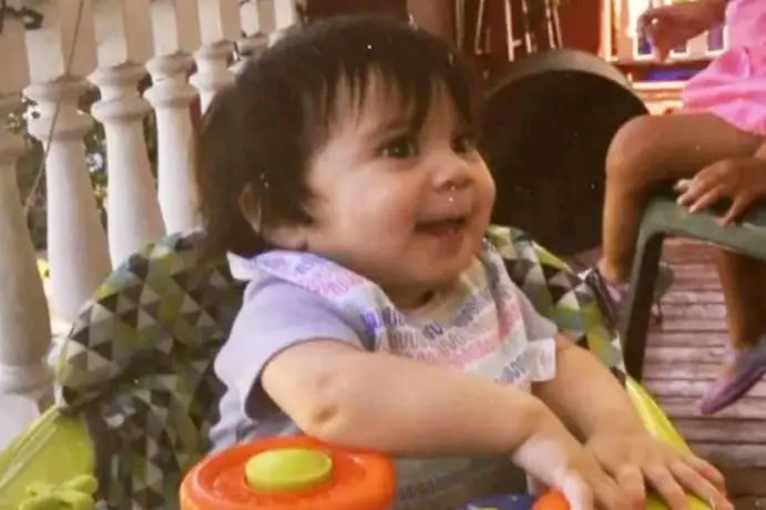 The 16-month-old was declared dead at the scene.