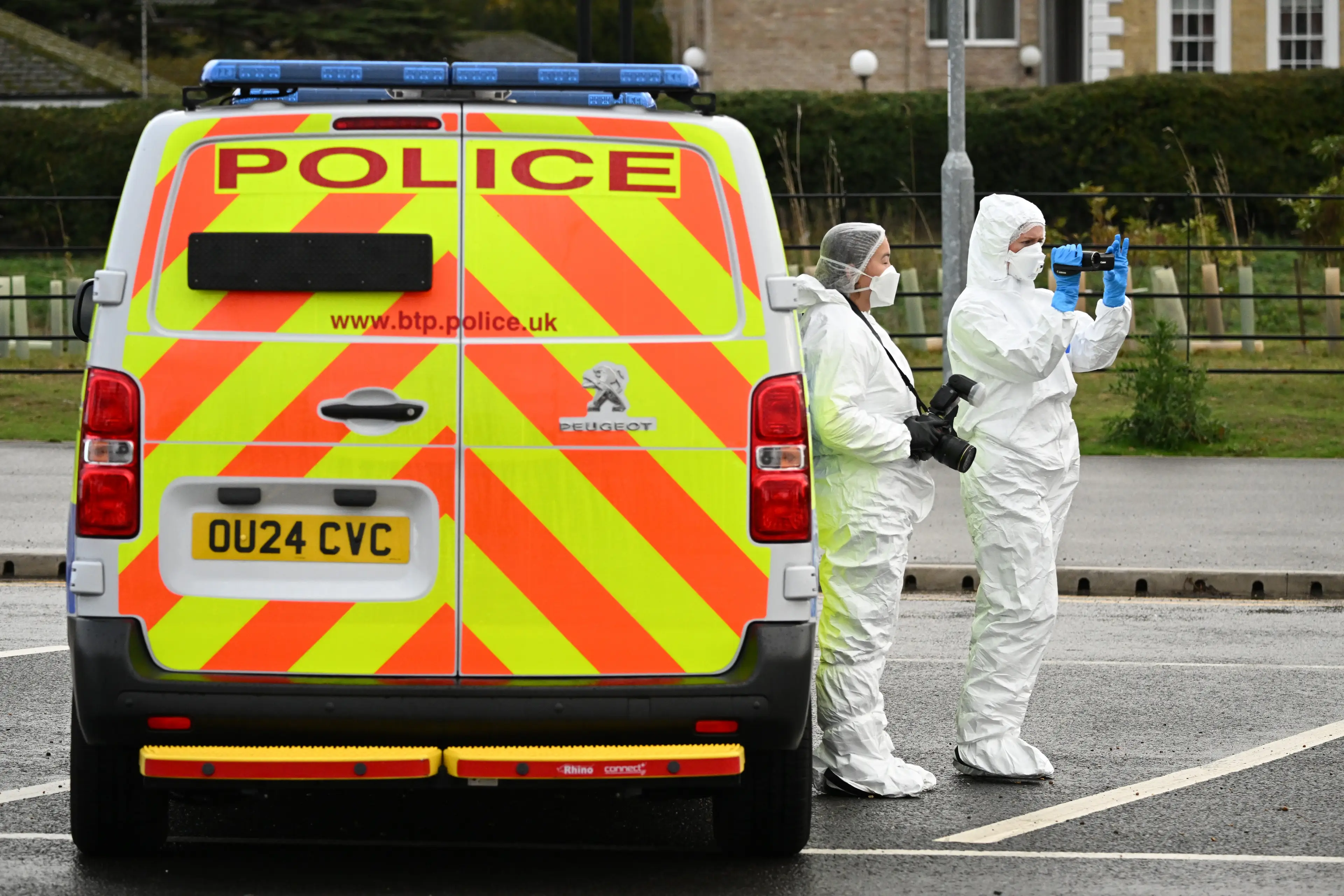 Specialist investigators have been on the scene after a 'frenzied' knife attack took place on a train in the UK (Leon Neal/Getty Images)