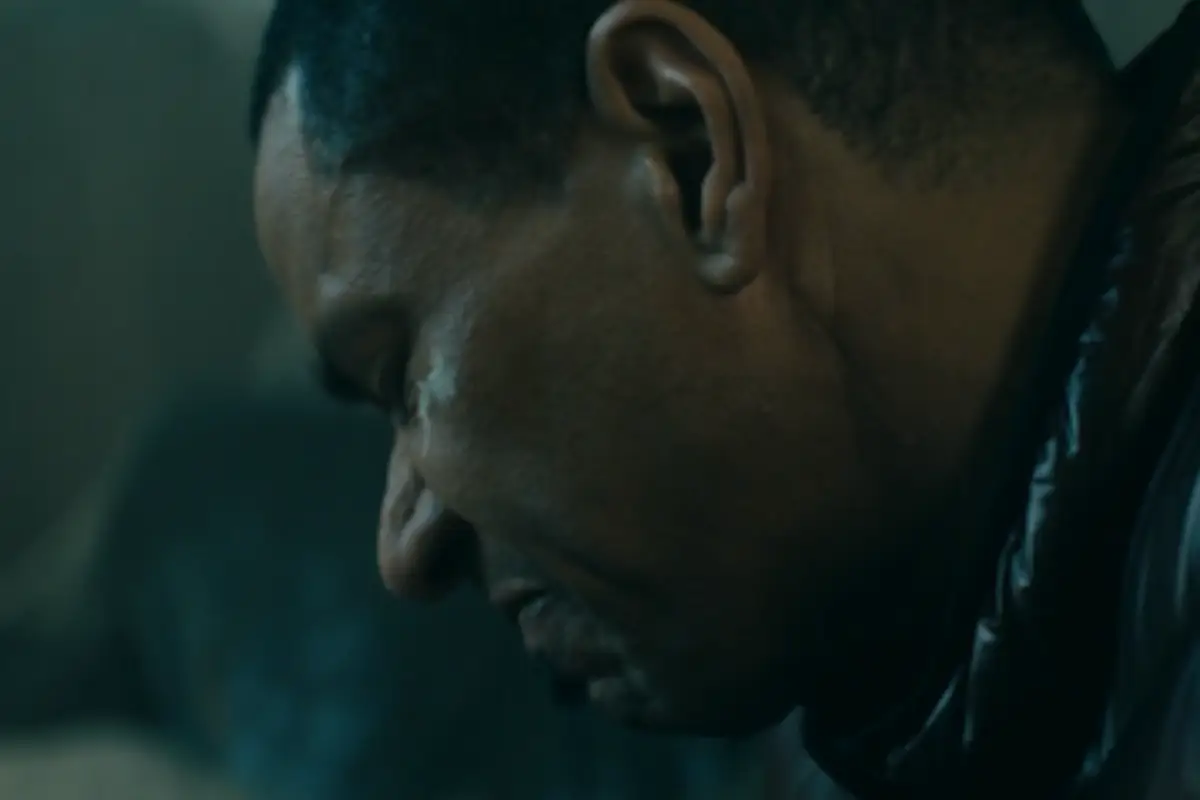 Some gets on MM's face. Gross. (Prime Video)