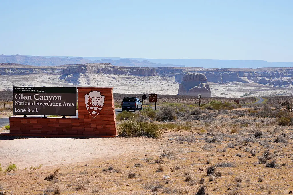 Lake Powell is now just 23 per cent full (George Frey/Contributor/Getty Images)