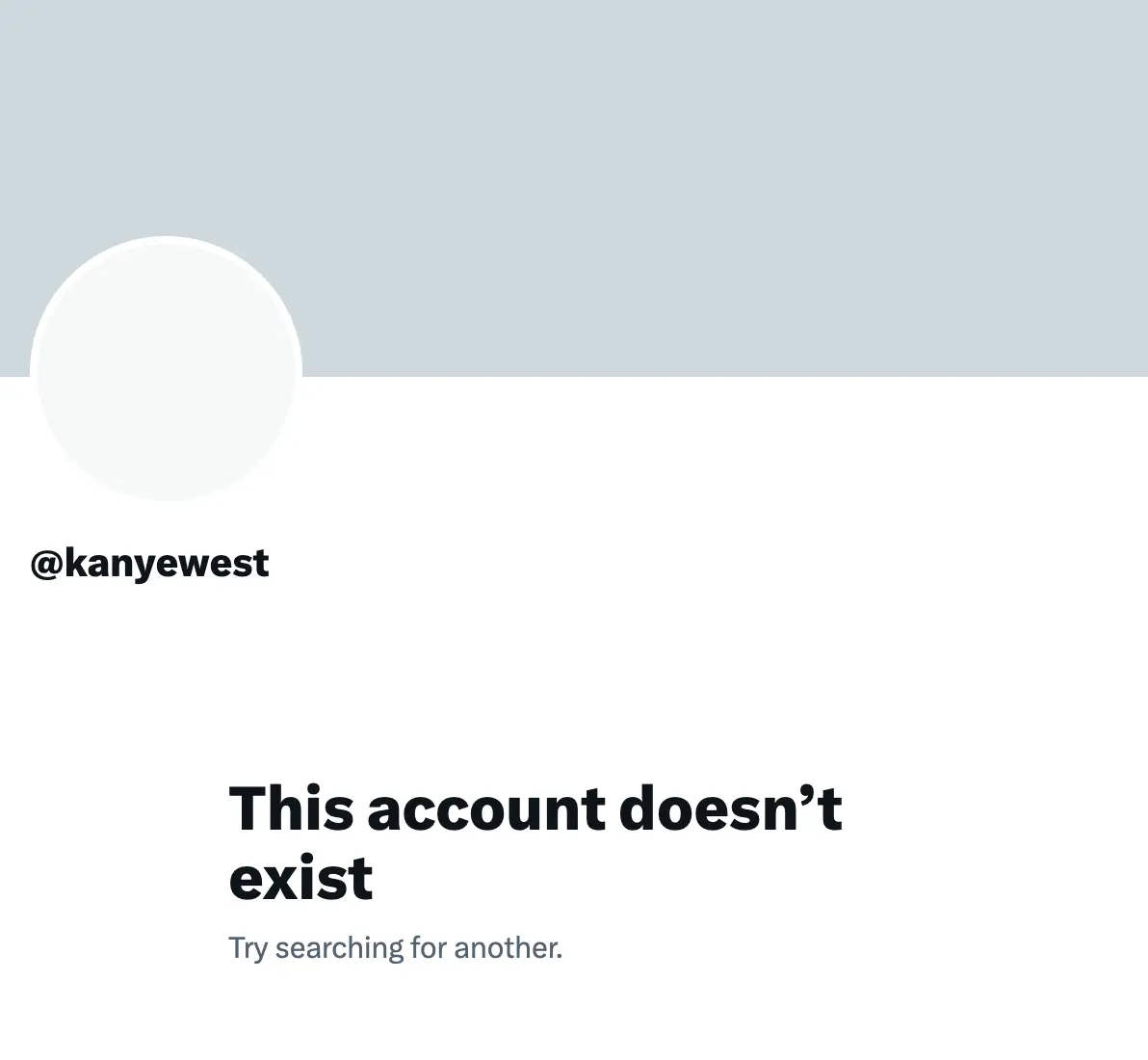 His account has been deactivated (Kanyewest/X)