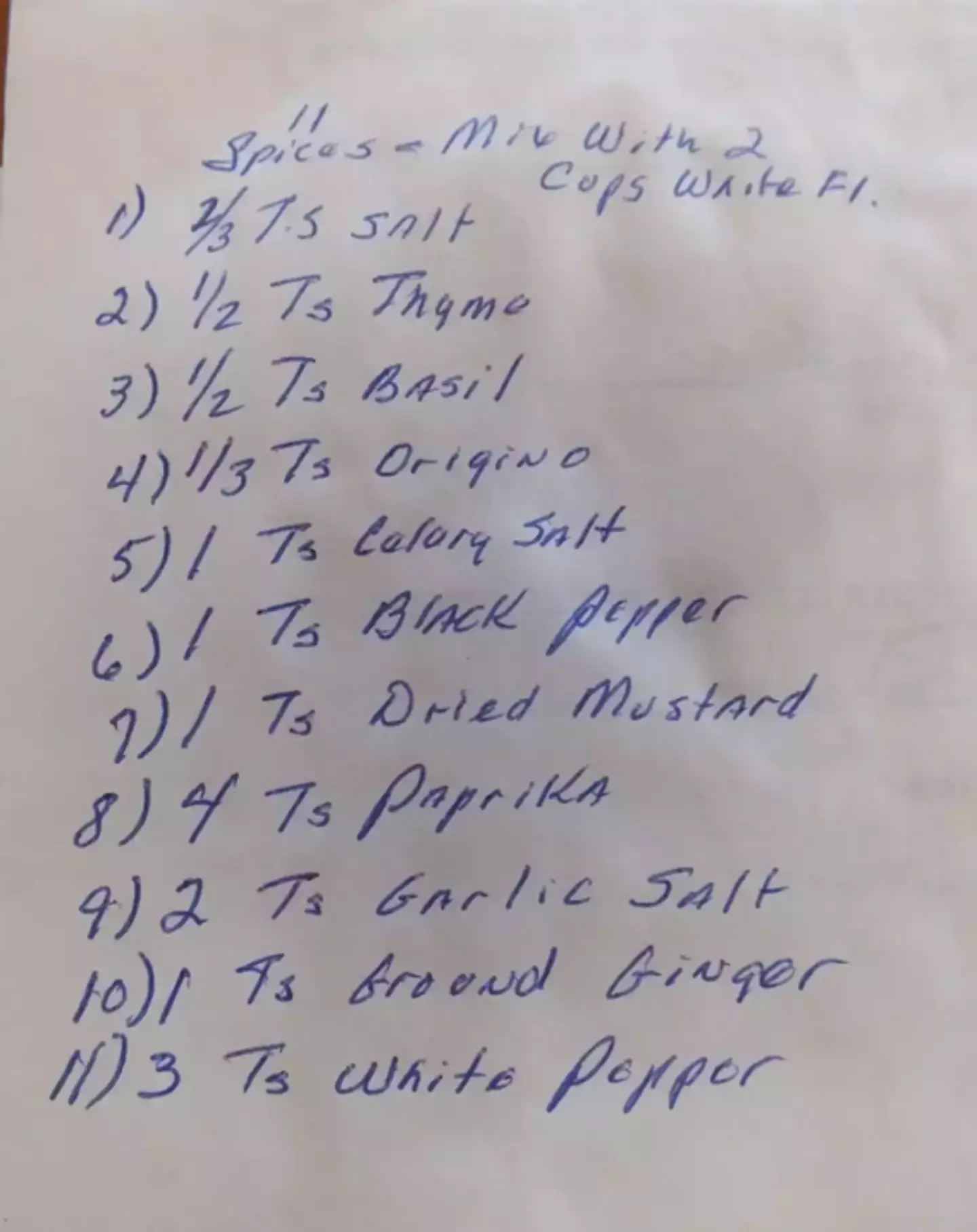 The recipe was written on the back of a will (Chicago Tribune)