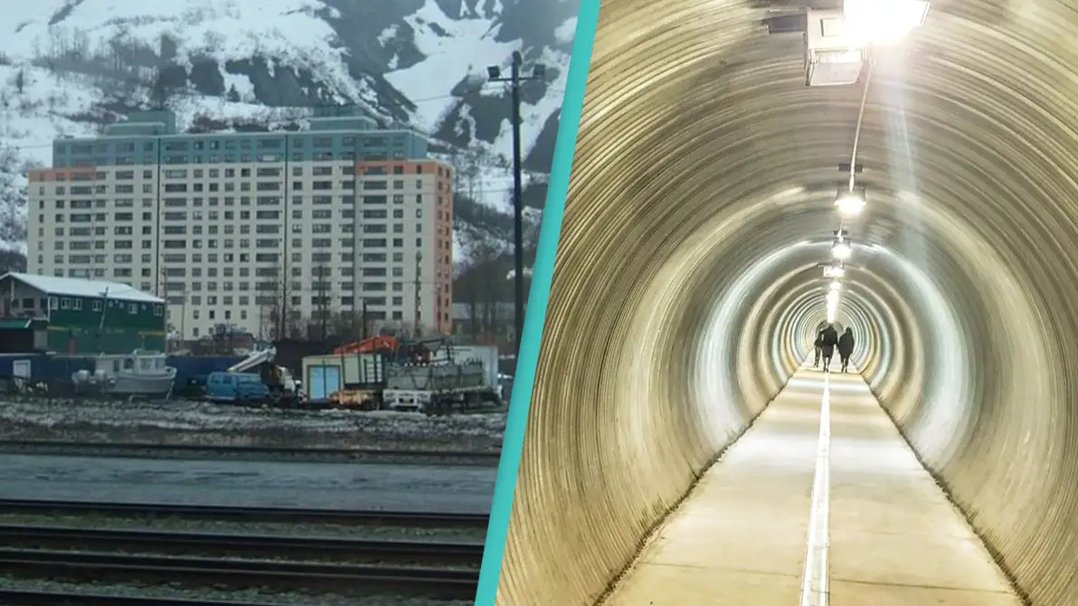 Inside the town where almost everyone lives inside the same building