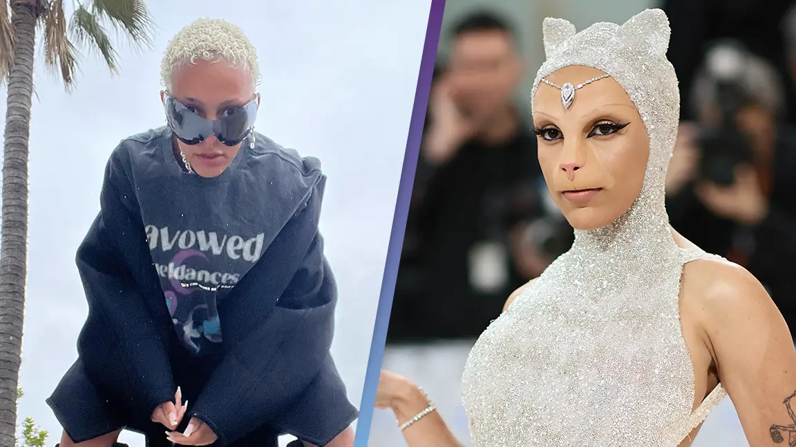 Instagram/Doja Cat. Dimitrios Kambouris/Getty Images for The Met Museum/Vogue