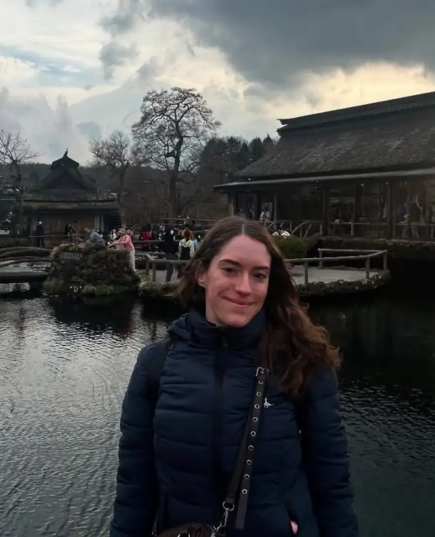 ...Versus reality. Mount Fuji is behind me here! (Ellie Kemp)