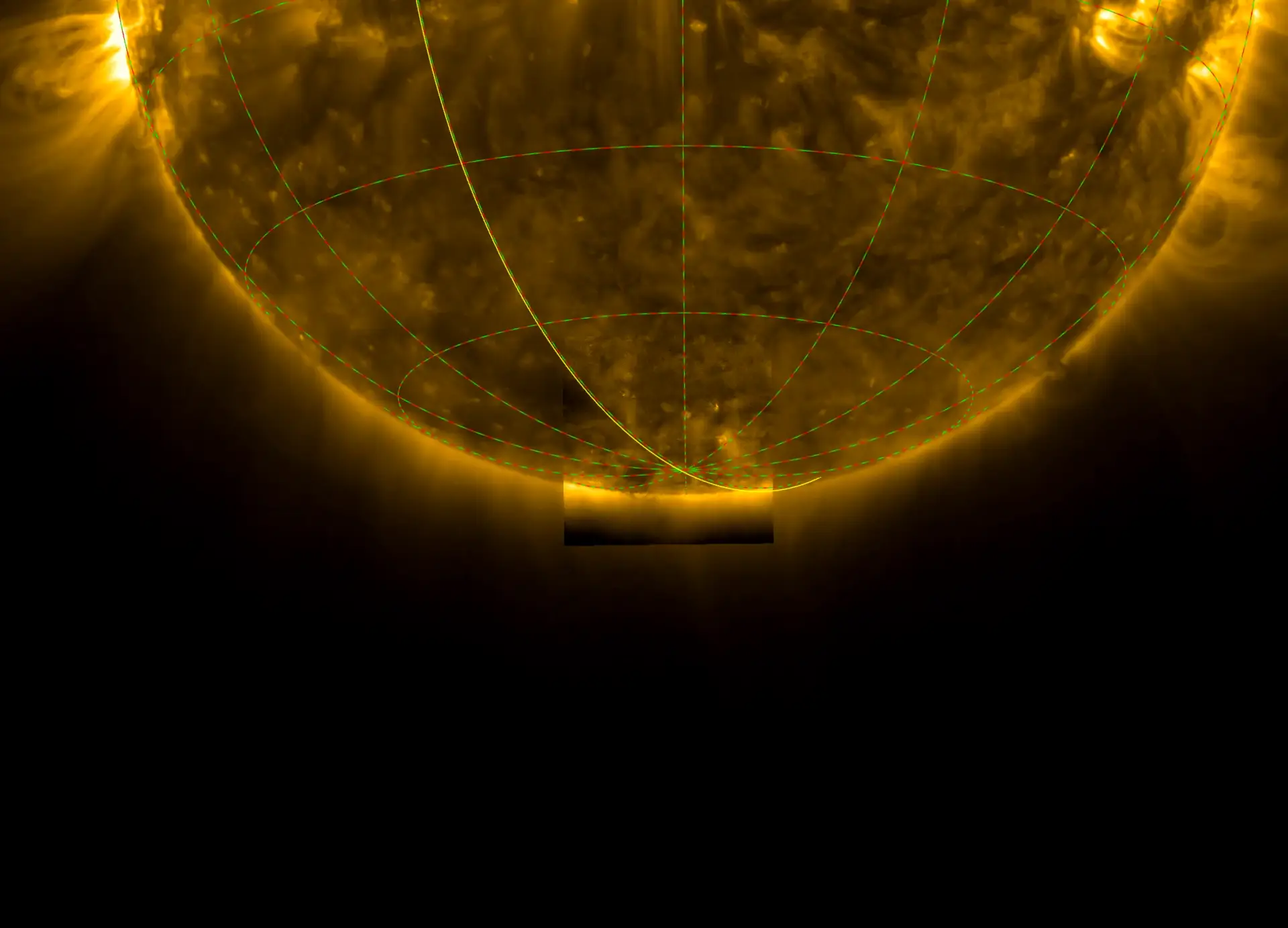 The world's first view of the Sun's south pole (European Space Agency)