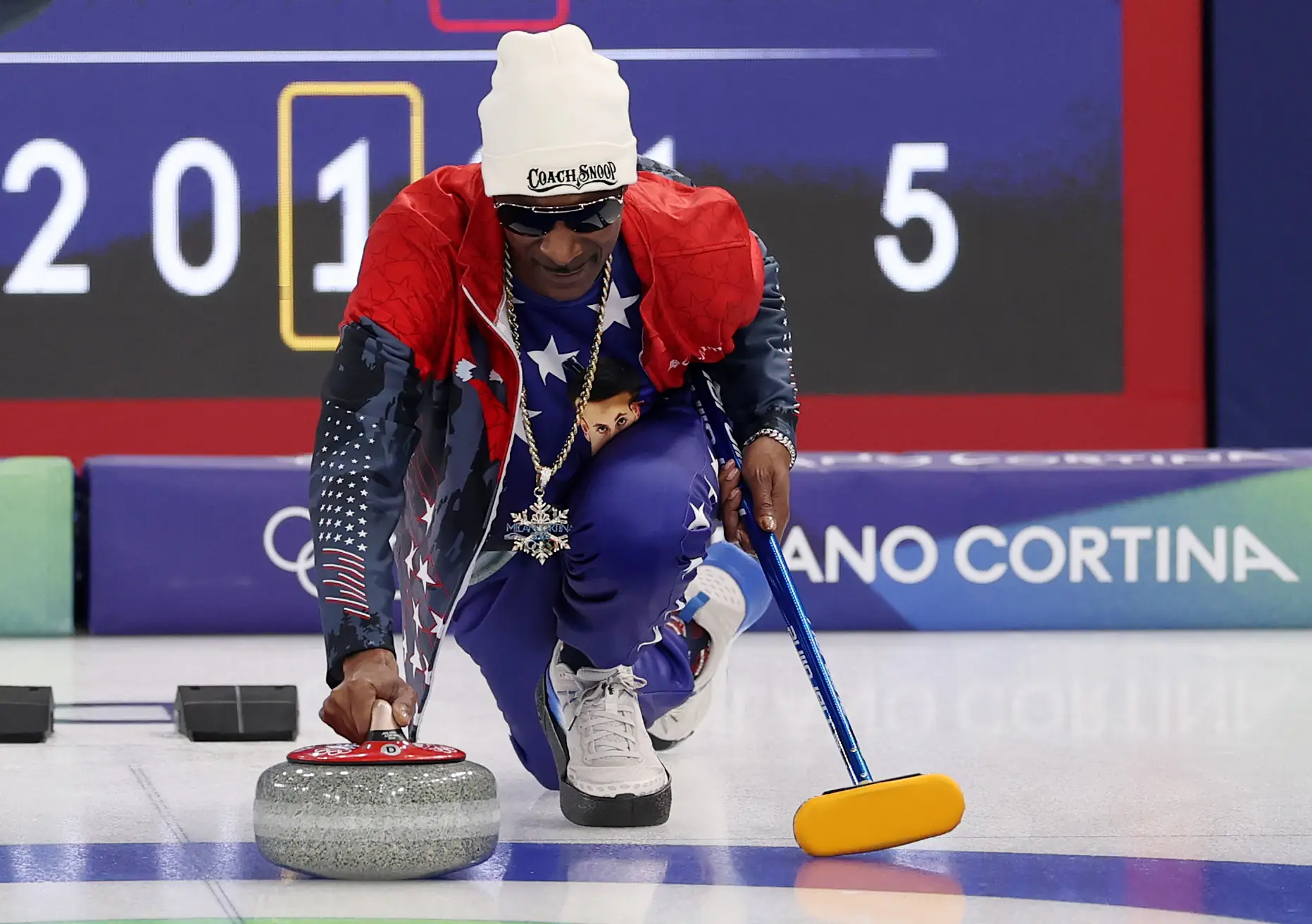 Honorary Coach Snoop has been having the time of his life at the Milan-Cortina Winter Olympics (Richard Heathcote/Getty Images)