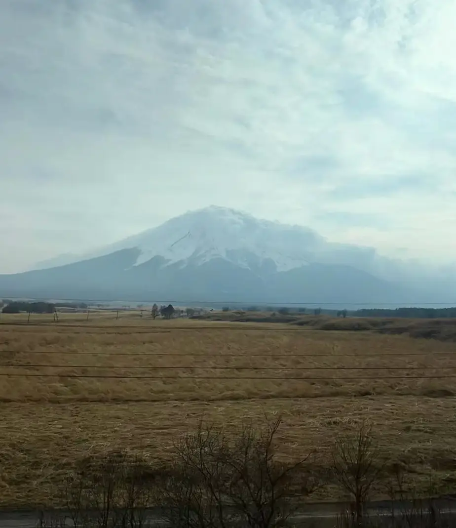 The clearest Mount Fuji shot we got (Ellie Kemp)