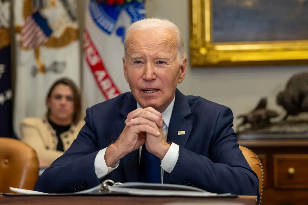 Joe Biden made the comments during a briefing on Thursday (Tasos Katopodis/Getty Images)