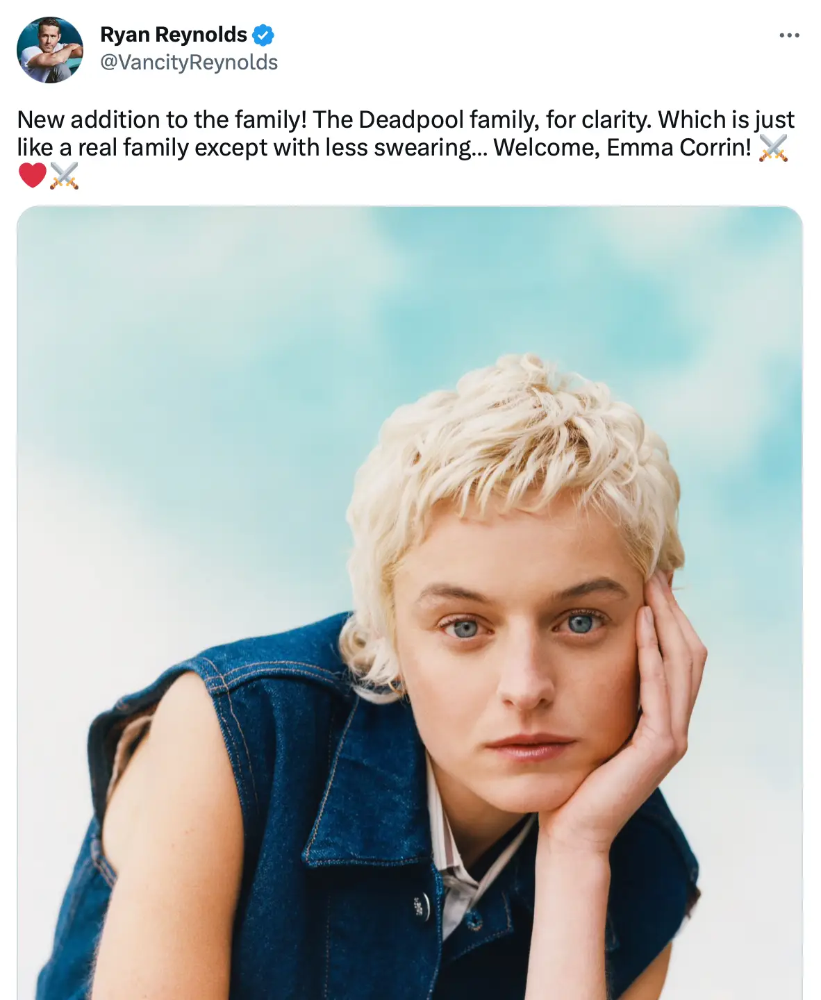 Reynolds made the announcement in February.