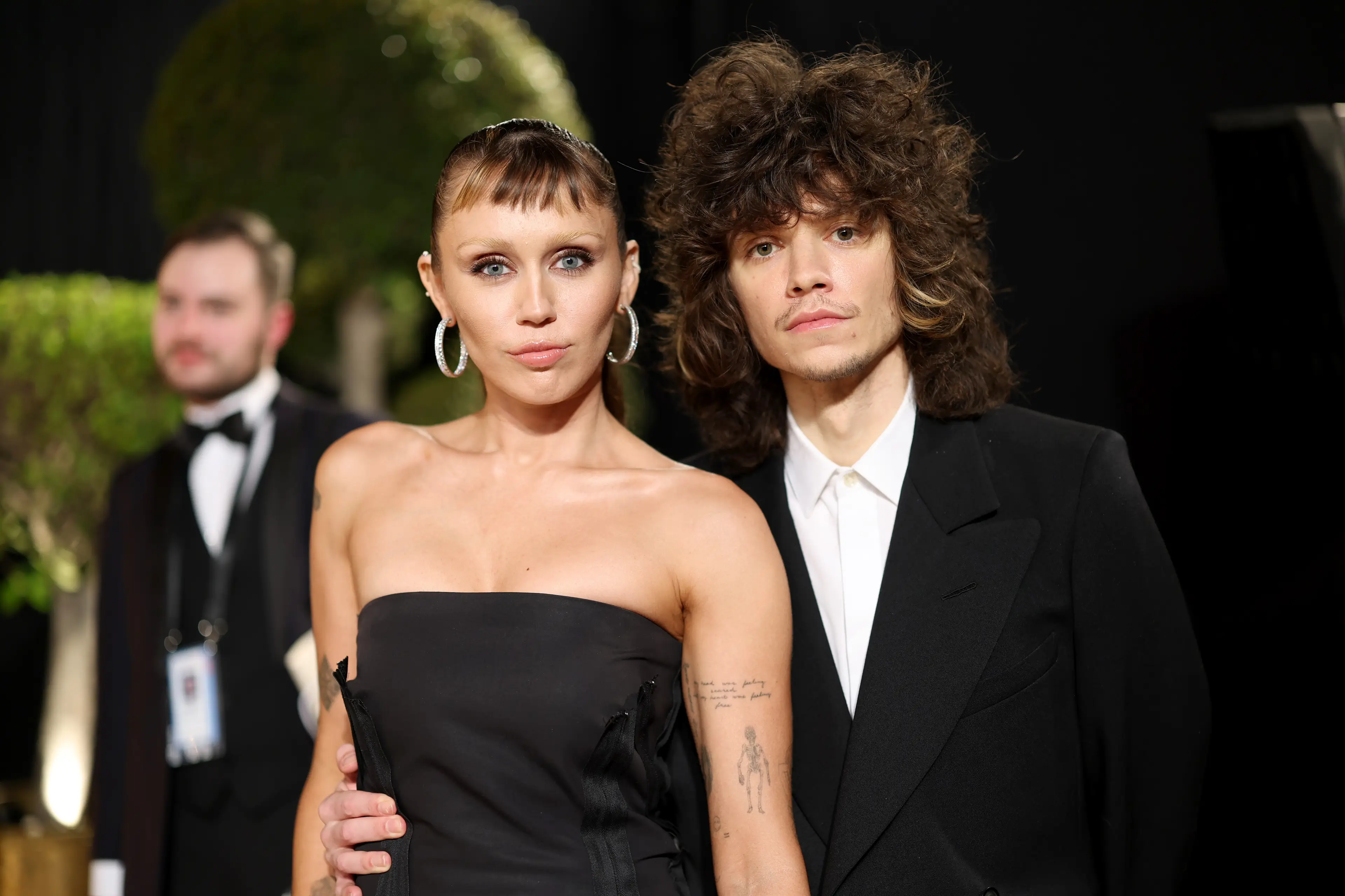 Miley Cyrus' engagement ring was spotted at the new 'Avatar' premiere (Cindy Ord/VF25/Getty Images for Vanity Fair)