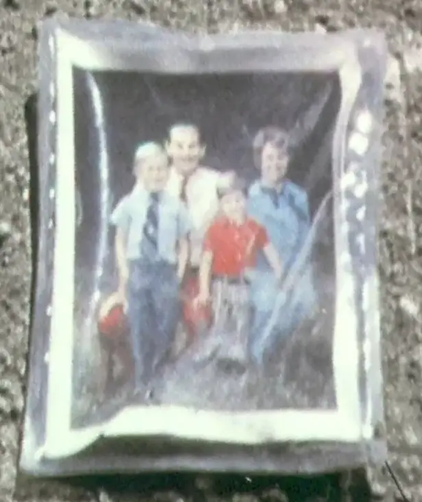 Charles Duke, his wife Dorothy, his eldest son Charles Duke III on the left and youngest Thomas Duke on the right (