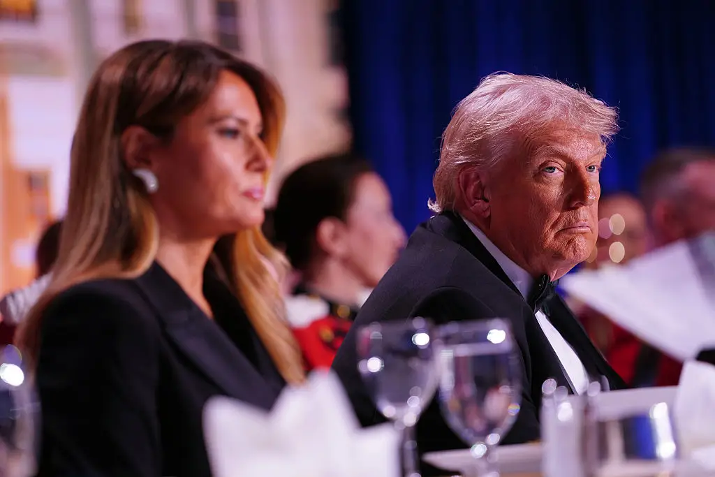 Kimmel described Melania as an 'expectant widow' ahead of the incident (Nathan Howard/Getty Images)