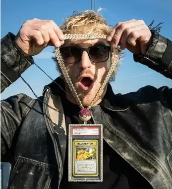 Logan Paul sold his one in only 39 made Pokemon card (Instagram/@loganpaul)