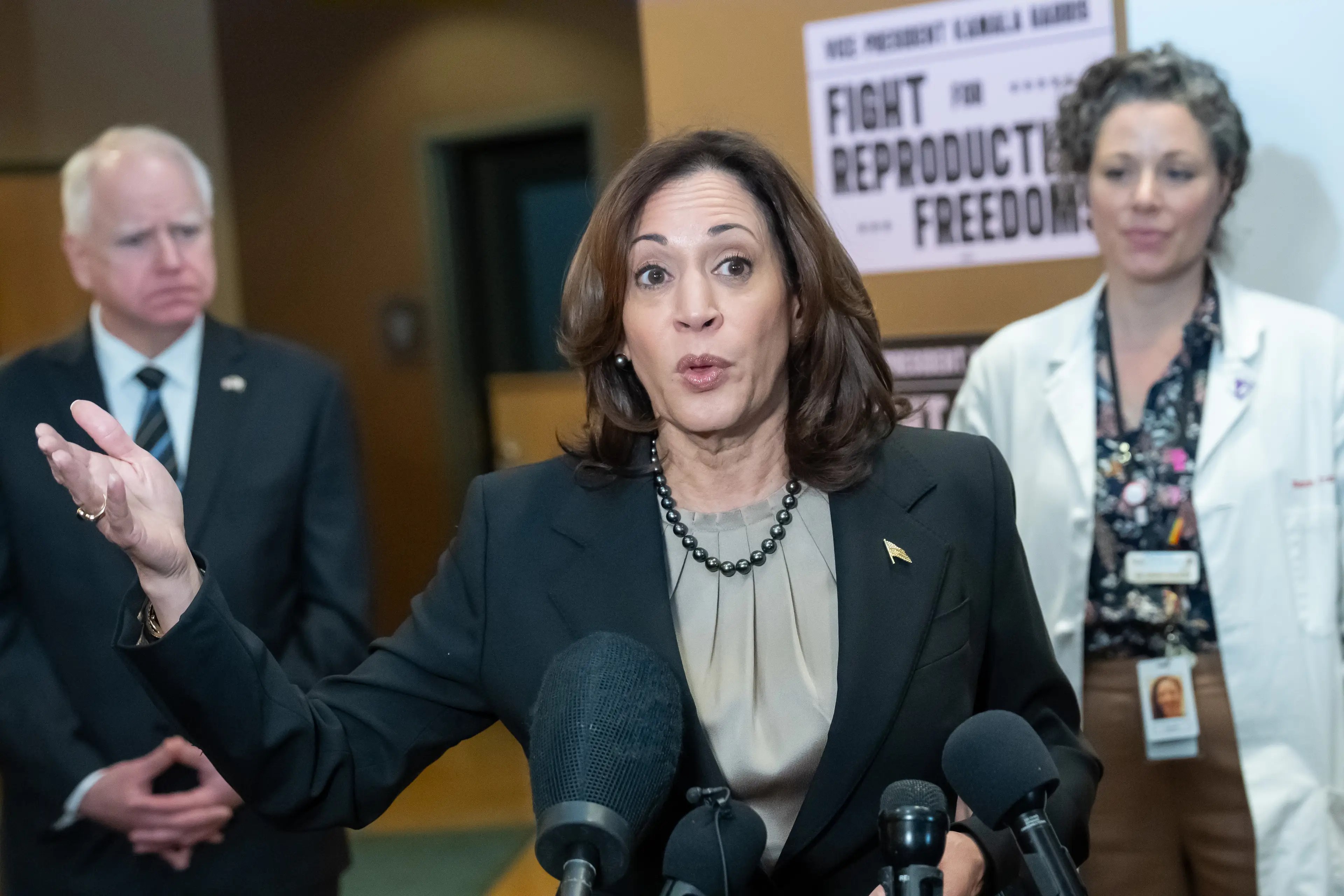 Tim Walz will be Kamala Harris' vice presidential running mate. (Glen Stubbe/Star Tribune via Getty Images)