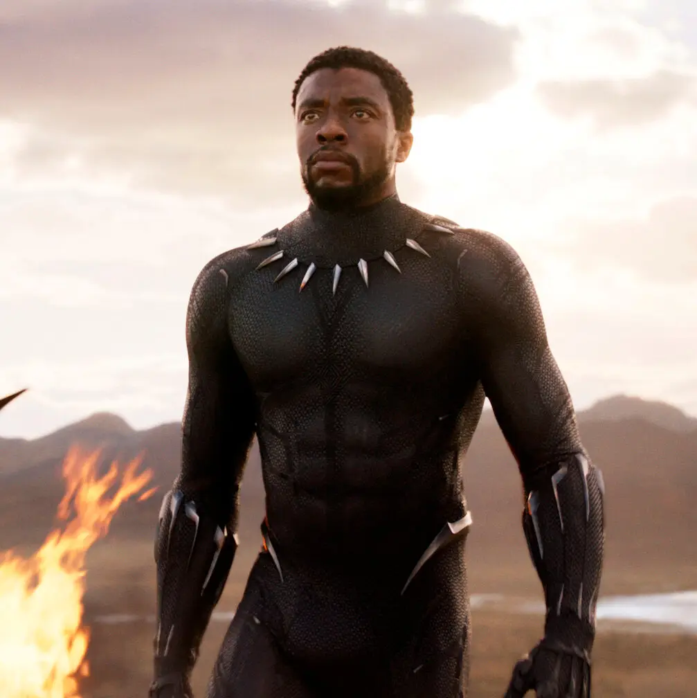 Chadwick Boseman as Black Panther.
