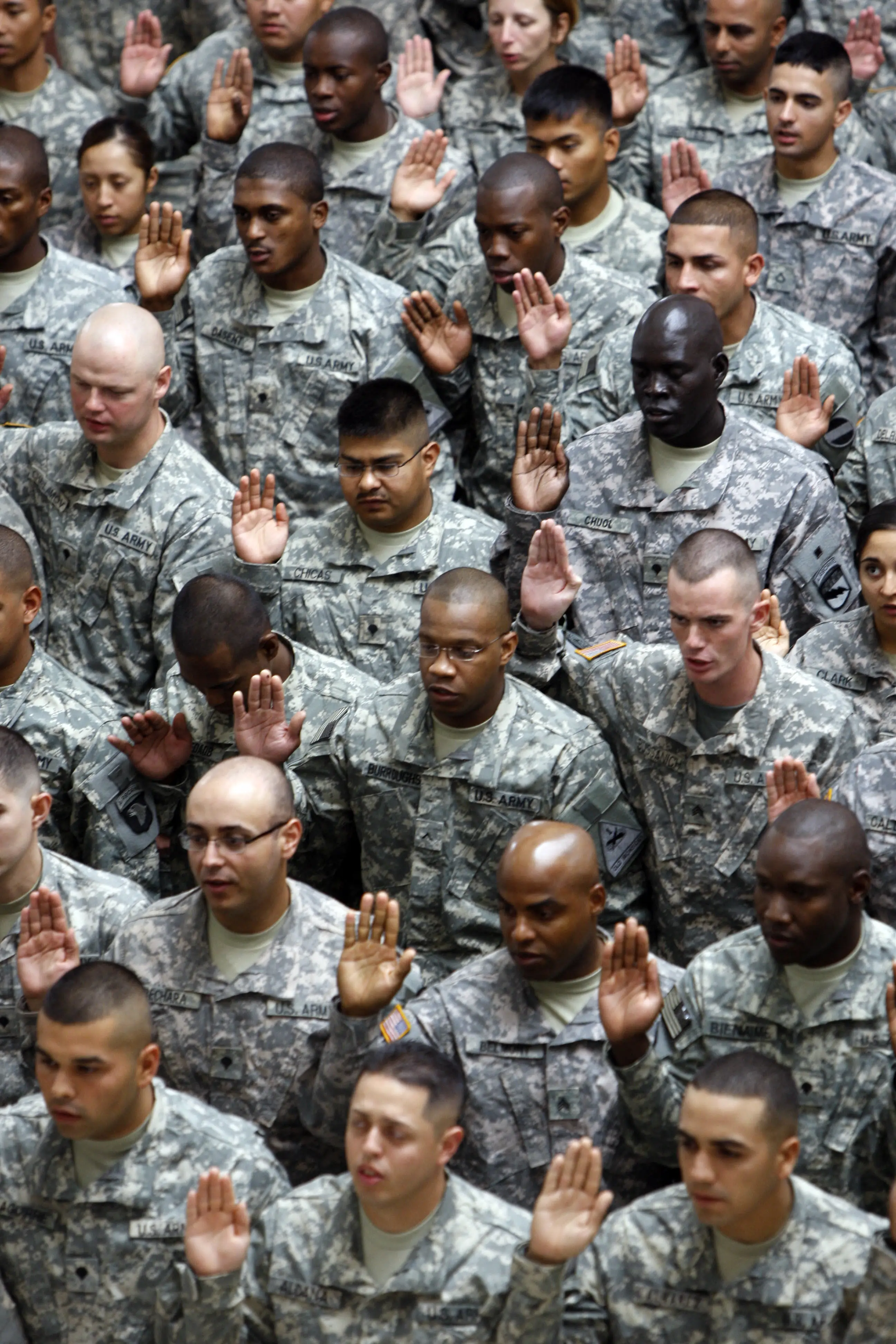 The US still has a draft in place, though it hasn't activated in decades (ALI AL-SAADI/AFP via Getty Images)