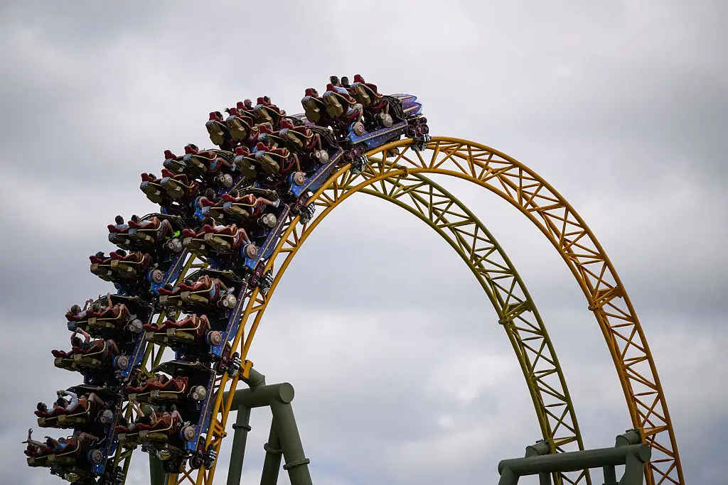 Kevin Rodriquez Zavan was riding the Space Racers coaster at Epic Universe (Thomas Simonetti/Bloomberg via Getty Images)