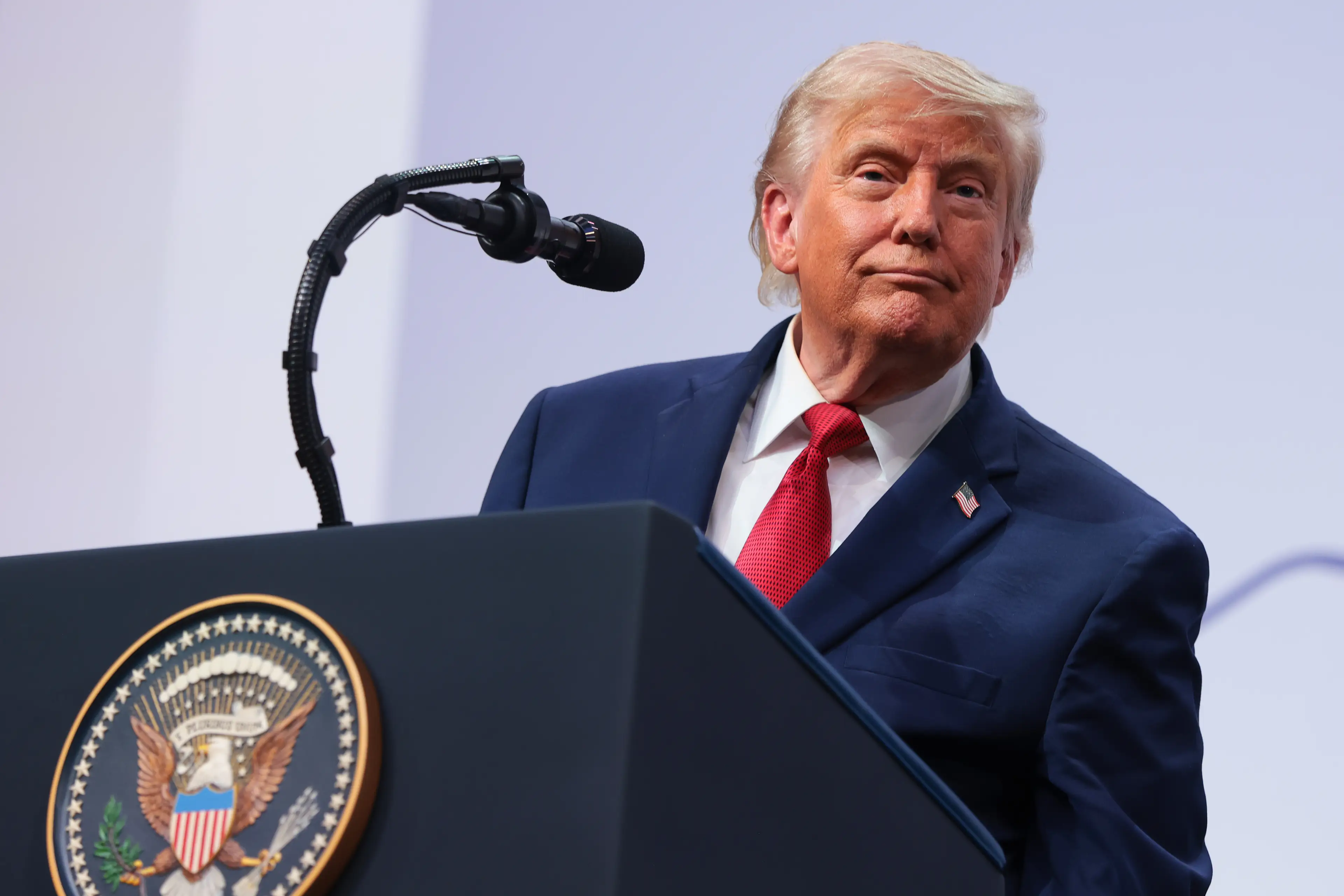 Donald Trump is yet to attend a World Cup match (Anna Moneymaker/Getty Images)