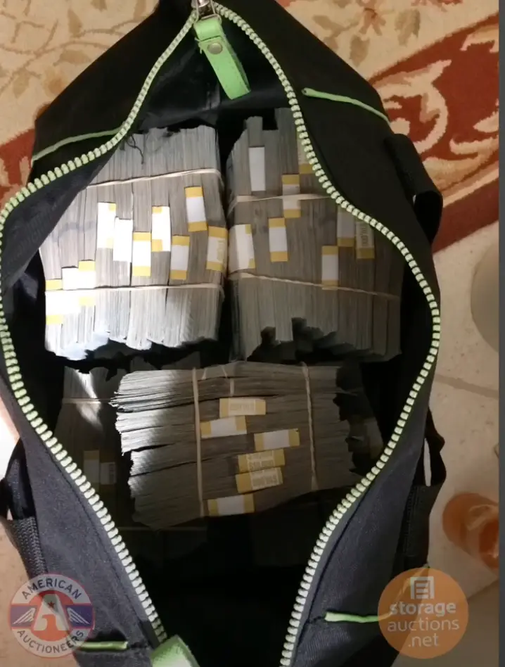 Some of the $7.5m cash found in the auctioned storage unit (American Auctioneers/storageauctions.net/YouTube/Dan & Laura Dotson)
