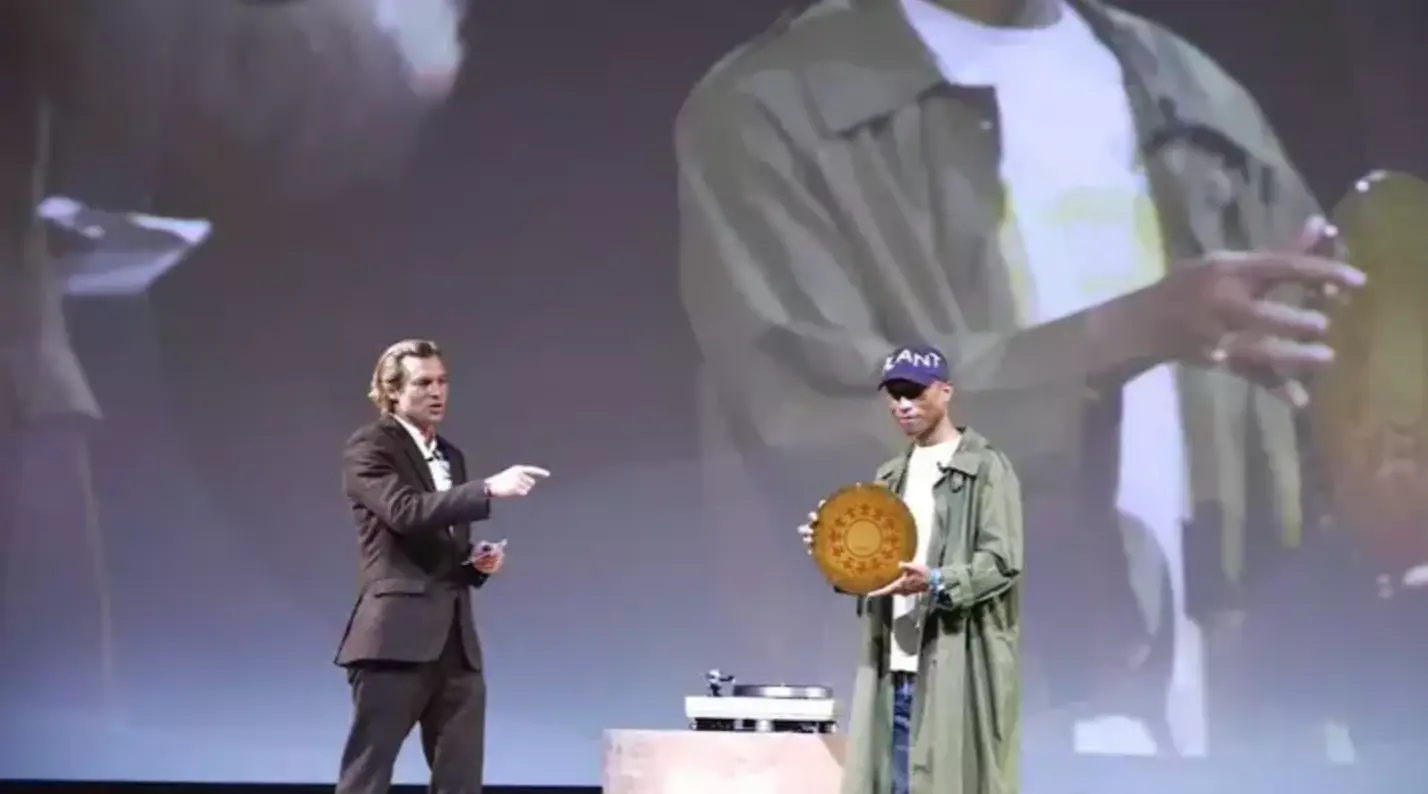 Pharrell Williams wrote a song for the vault.