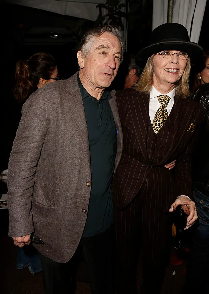 Robert De Niro, pictured alongside Diane Keaton in 2012, paid tribute to his former co-star (Jeff Vespa/Getty Images for Weinstein)